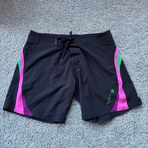 Raya Sun Black Board Shorts Size Medium